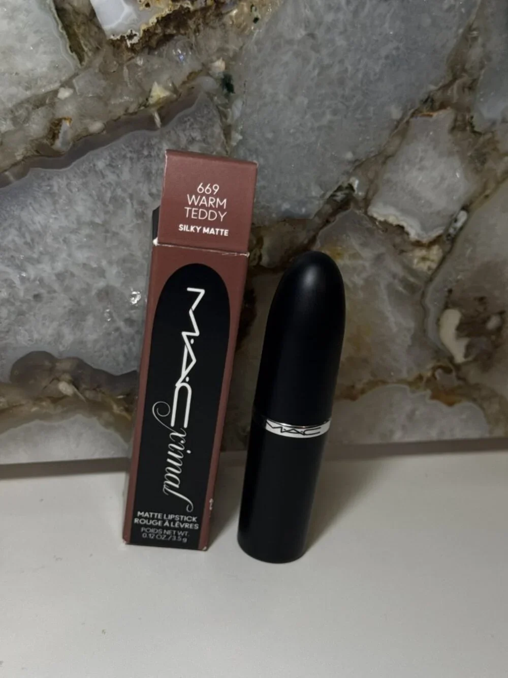 MAC Matte Lipstick 669 Warm Teddy Silky Matte (0.12 oz / 3.5 g)